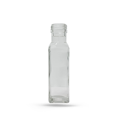 100ml SQUARE GLASS BOTTLE